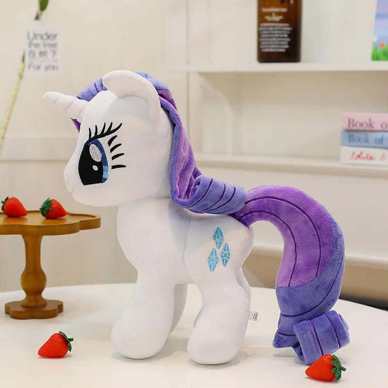 Plush Toy My Little Pony Anime Stuffed Dolltwilight Sparkle Fluttershy Pinkie Pie Rainbow Tuffed Ornament Doll Girl Gift