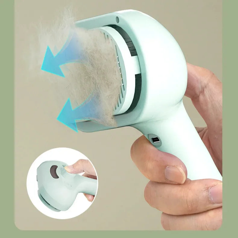 New High-end Steam Spray Dog Grooming Brush Unique Steam Brush for Dogs Luxury Grooming Dog Steam Brush