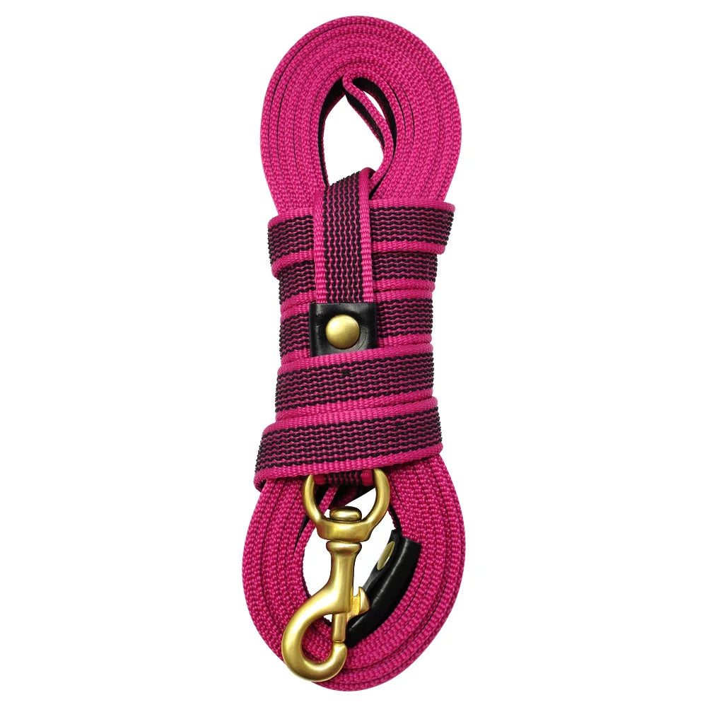Strong 2/3/5/9M Dog Tracking Leash Durable Nylon Rope Training Leashes Dog & Horse Lunge Rein Leads Recall Obedience