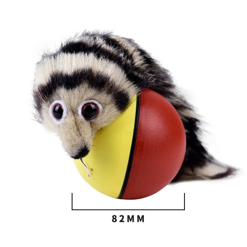 Cat Interactive Ball Toys Training Beaver Ball Toy Electric Beaver Weasel Toy Rolling Ball Jump Toys Moving in The Water Toys