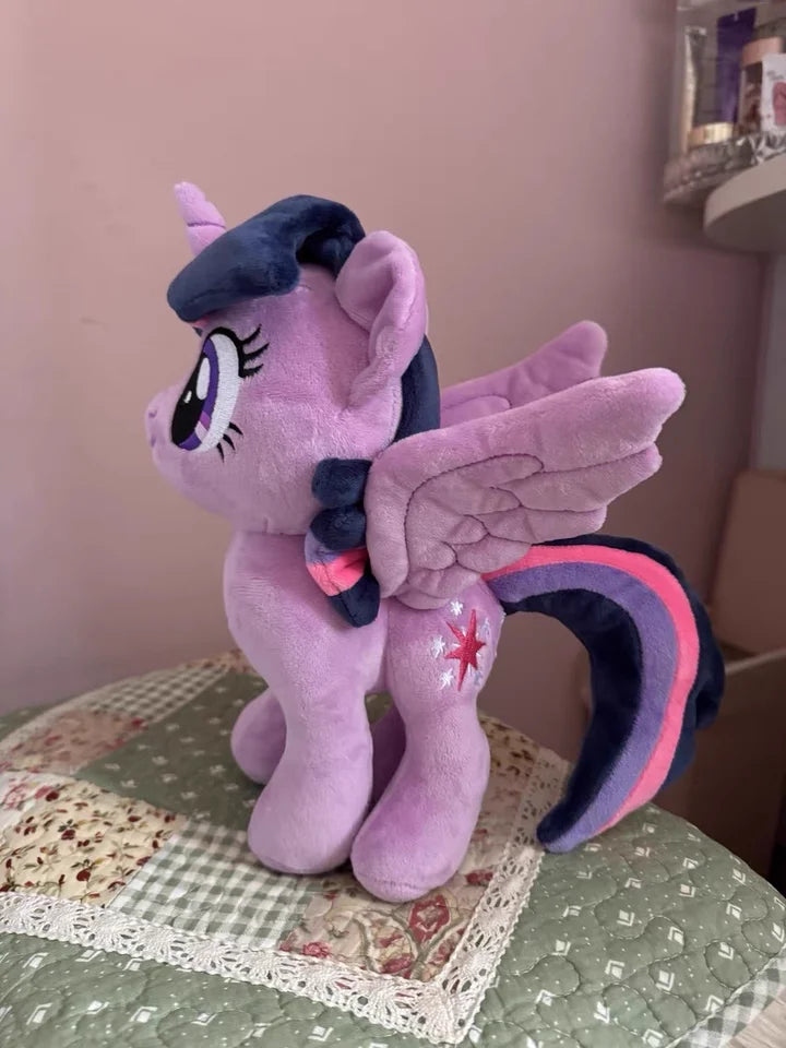 Plush Toy My Little Pony Anime Stuffed Dolltwilight Sparkle Fluttershy Pinkie Pie Rainbow Tuffed Ornament Doll Girl Gift
