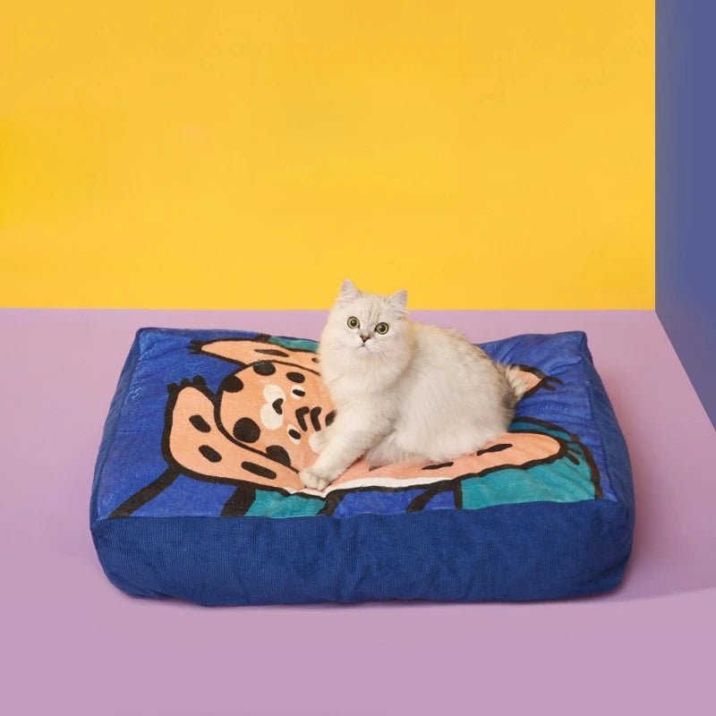 Pet Sofa Mat Soft Comfortable Cute Detachable Washing Pet Products Cushion Cat Dog Bed Mat Animals Sofa Sleeping Accessories