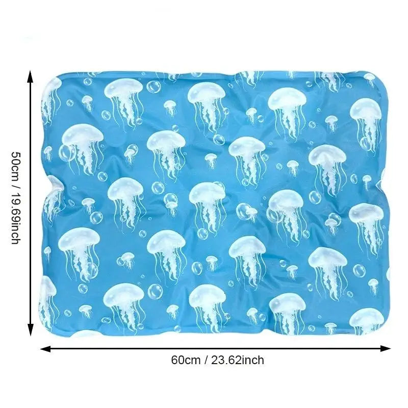 Cooling Ice Mat For Pets Non Toxic Summer Dog Cat Self Cooling Gel Pad Bed Crate Sofa Floor