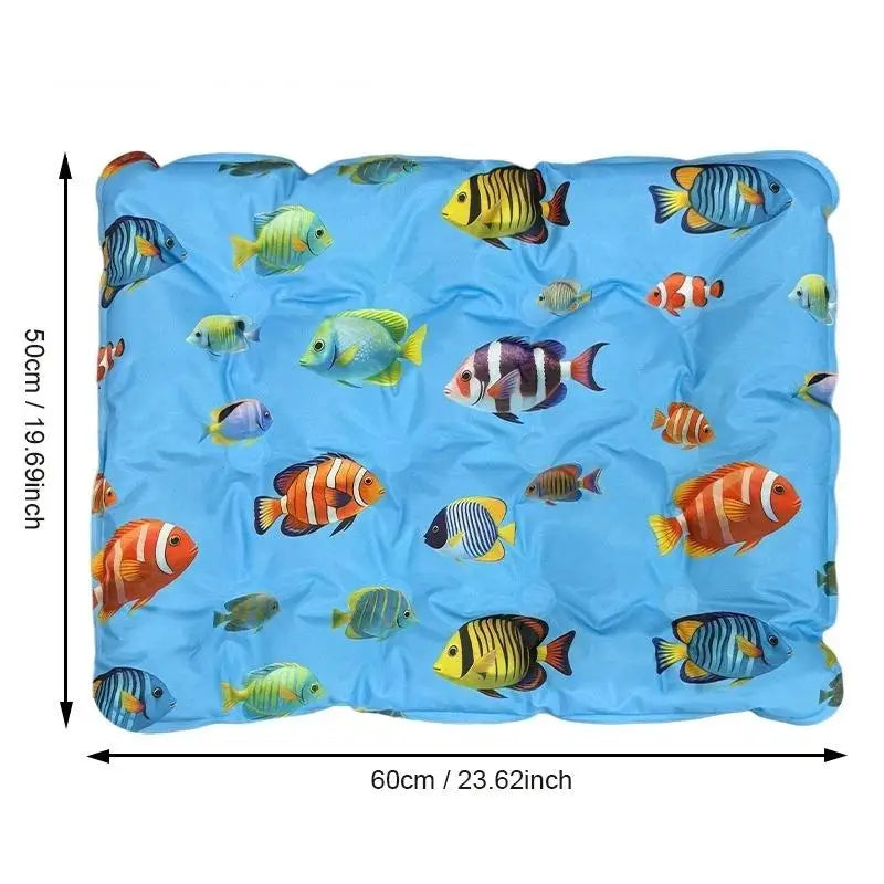 Cooling Ice Mat For Pets Non Toxic Summer Dog Cat Self Cooling Gel Pad Bed Crate Sofa Floor