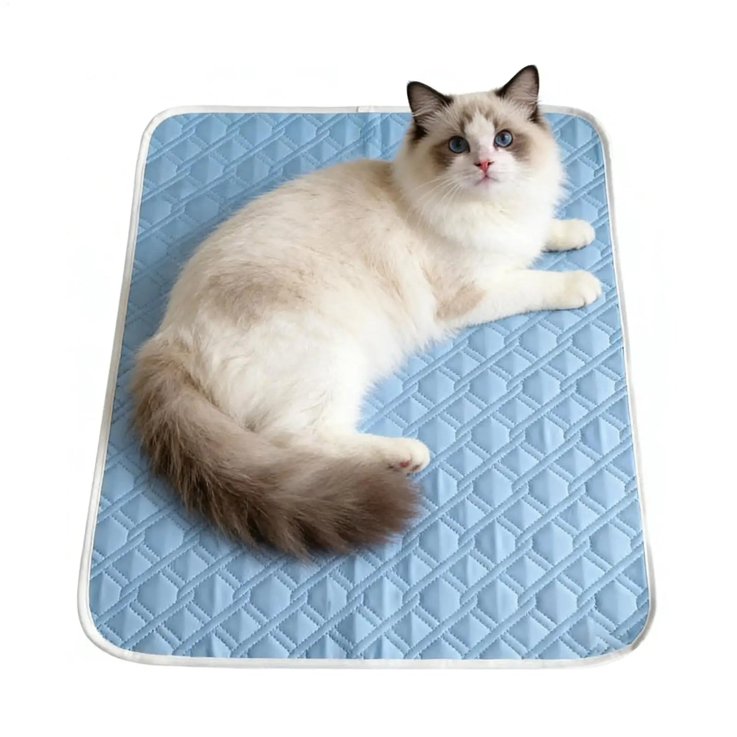 Cooling Pet Mat Breathable Washable Summer Pad Dog Cat Self Cool Blanket for Kennel Crate and Bed Sleeping Ice Pad Blanket