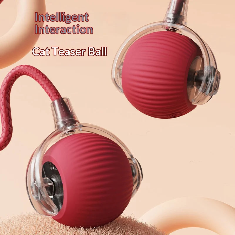Automatic Rolling Smart Cat Toy Ball | Bite-Resistant Dust-Free Pet Gadget Tool for Cats to Amuse Themselves Perfect for Play