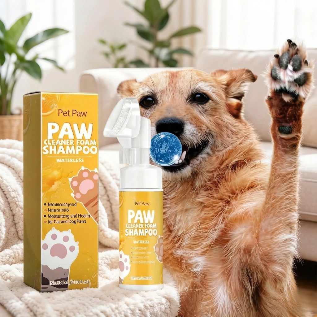 Pet Paw Foam Cleaner, Home Pet Cleaning Care, Moisturizing and Nourishing for Cat and Dog Paws