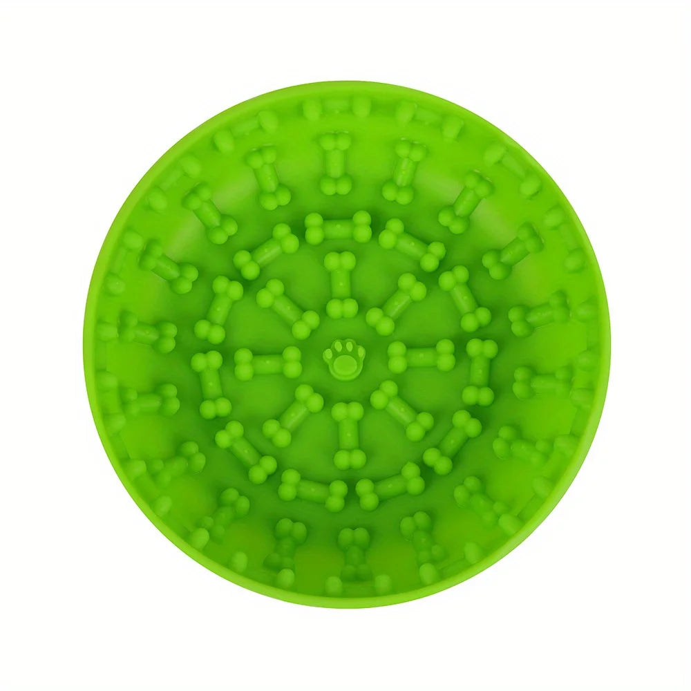 Slow Food Bowl Feeder Pet Bowl Tableware Anti-tip Pads Suction Cups Slow Food Basins Plates Massage Licking Dog Food Bowl