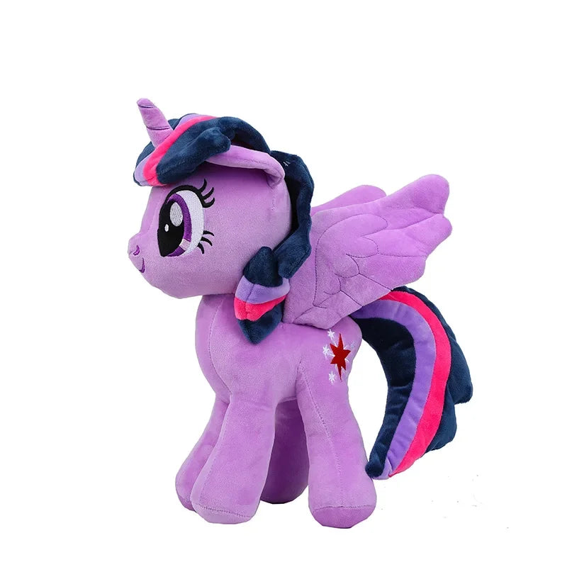 Plush Toy My Little Pony Anime Stuffed Dolltwilight Sparkle Fluttershy Pinkie Pie Rainbow Tuffed Ornament Doll Girl Gift