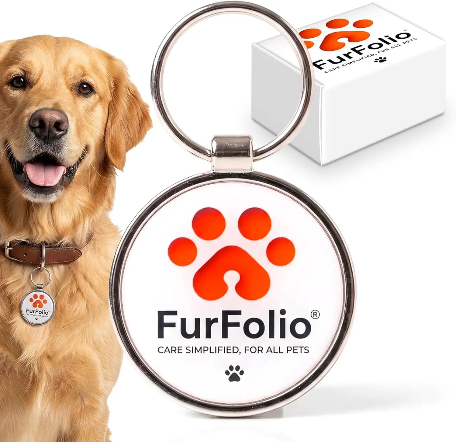 QR Code Pet Identification Tag – Smart Tag for Dogs and Cats – Owner Contact via Scan – Lost Pet Recovery – No Subscription Required