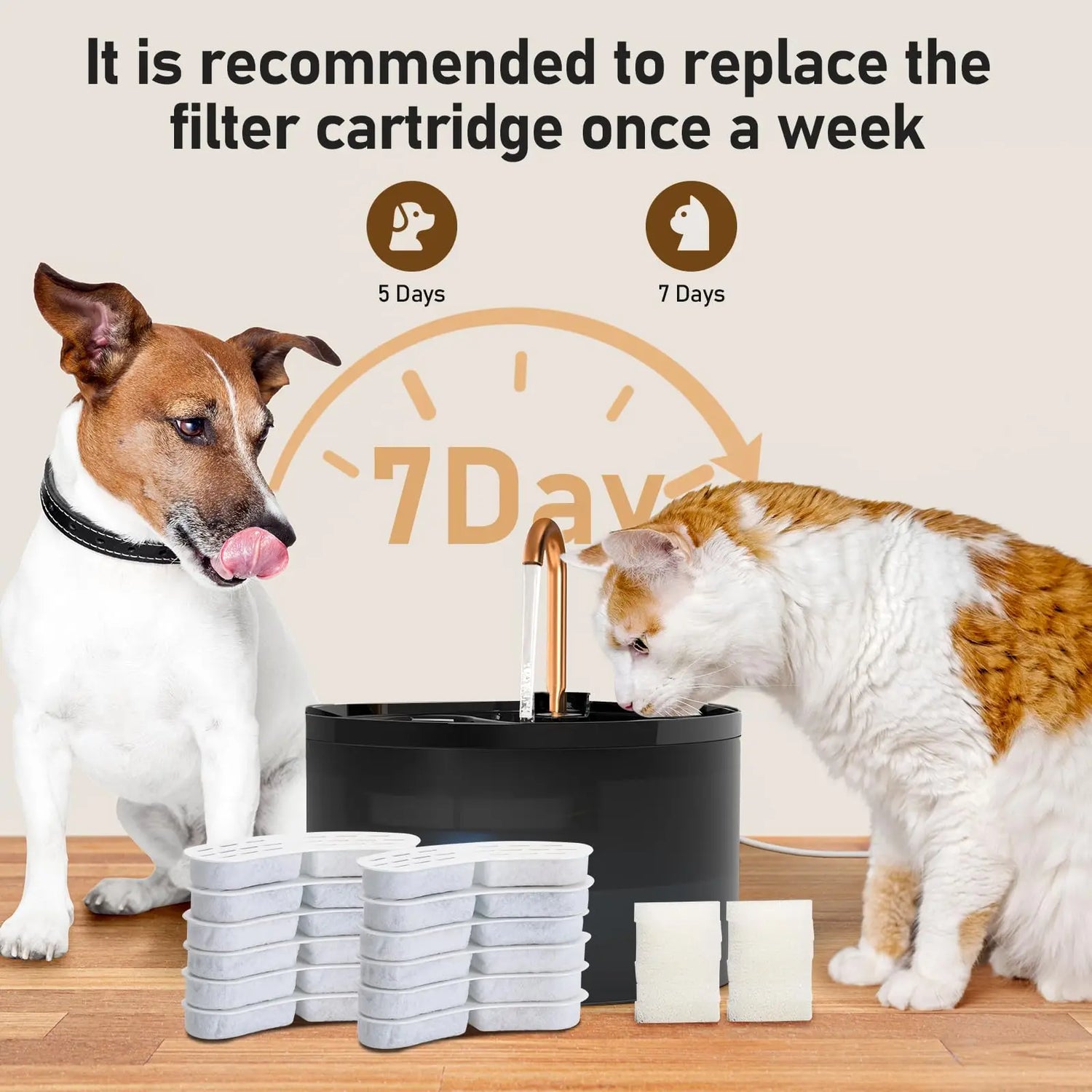 Cat Water Fountain Filter Source Factory Wholesale Professional Pet Fountain Replaced Filter Accessories Cat Drinking Filters