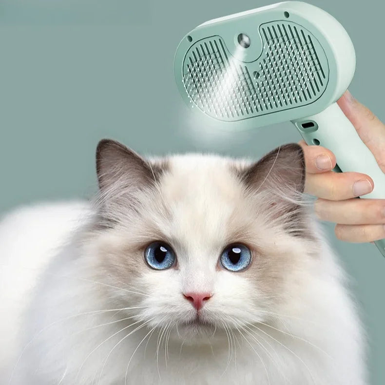 New High-end Steam Spray Dog Grooming Brush Unique Steam Brush for Dogs Luxury Grooming Dog Steam Brush