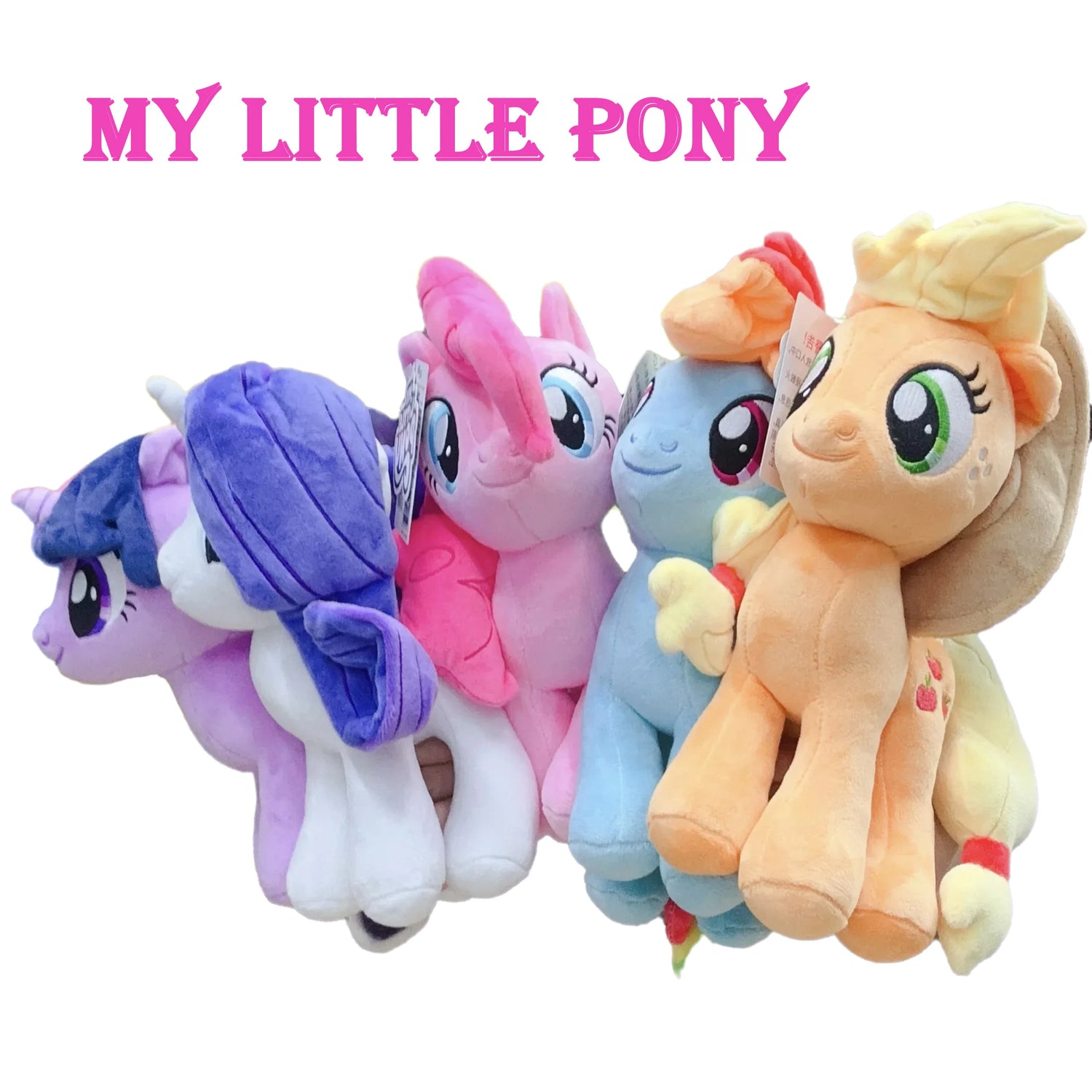 Plush Toy My Little Pony Anime Stuffed Dolltwilight Sparkle Fluttershy Pinkie Pie Rainbow Tuffed Ornament Doll Girl Gift