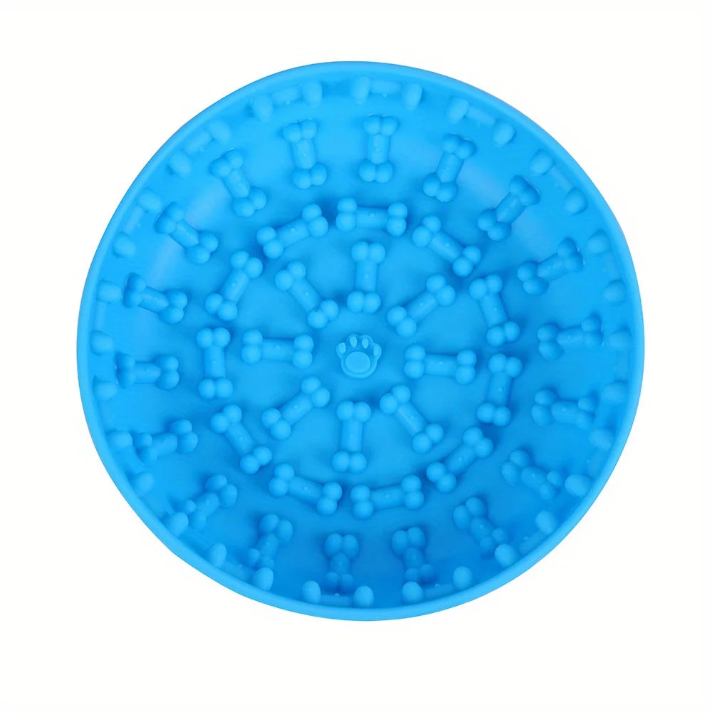 Slow Food Bowl  Feeder Pet Bowl Tableware Anti-tip Pads Suction Cups Slow Food Basins Plates Massage Licking Dog Food Bowl