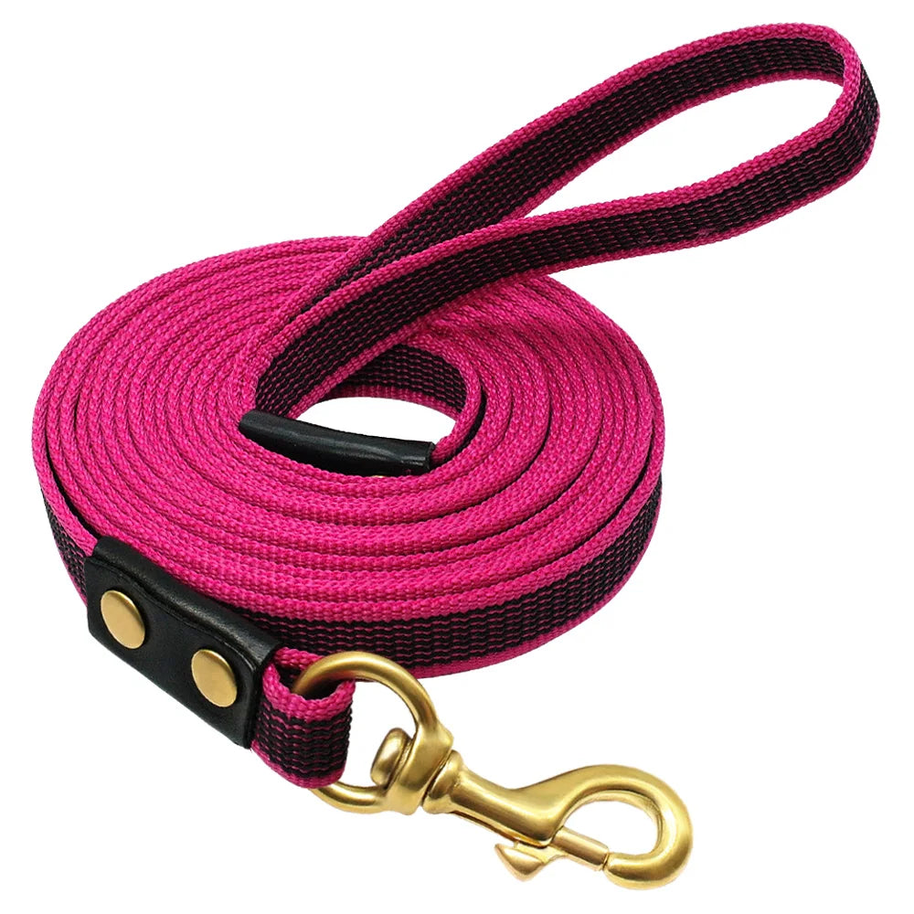 Strong 2/3/5/9M Dog Tracking Leash Durable Nylon Rope Training Leashes Dog & Horse Lunge Rein Leads Recall Obedience