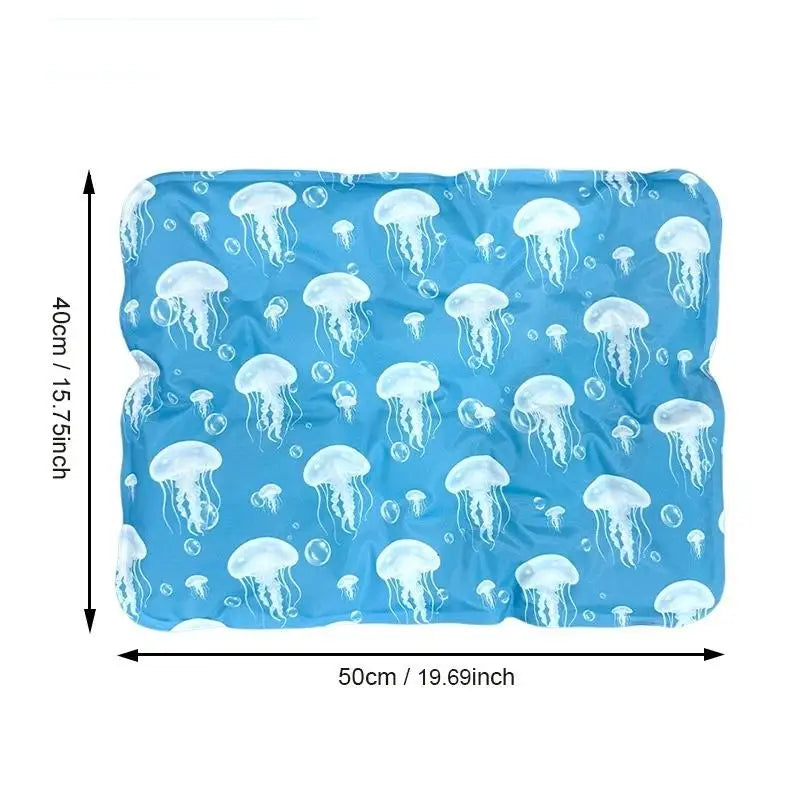 Cooling Ice Mat For Pets Non Toxic Summer Dog Cat Self Cooling Gel Pad Bed Crate Sofa Floor