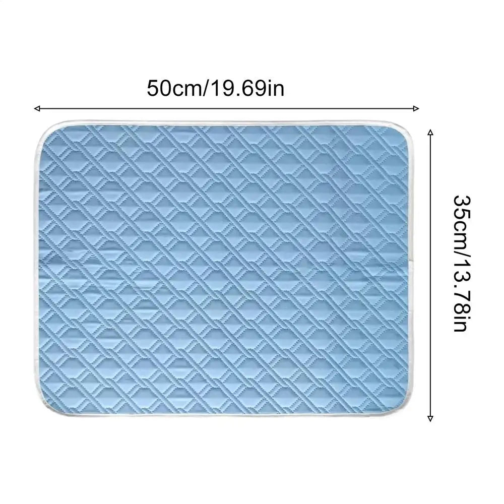 Cooling Pet Mat Breathable Washable Summer Pad Dog Cat Self Cool Blanket for Kennel Crate and Bed Sleeping Ice Pad Blanket
